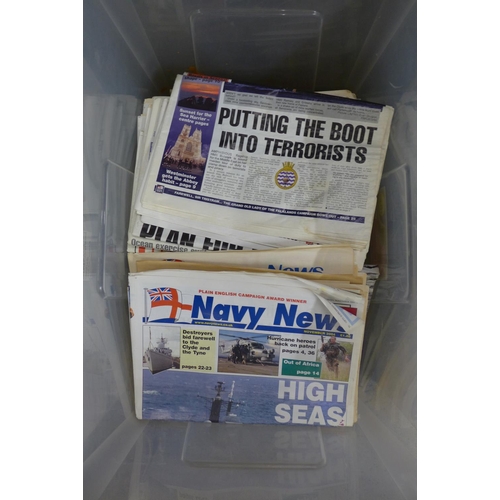 1092 - A collection of over 400 Navy News publications dating from 1970's to present day **PLEASE NOTE THIS... 