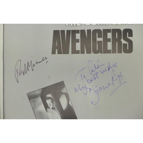 702 - The Avengers book, with Patrick McNee and Diana Rigg autographs