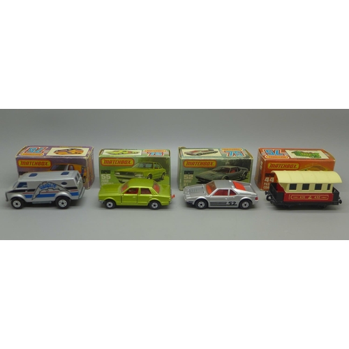 706 - Twenty-two Matchbox 75 vintage die-cast model vehicles, 1976-1981, all boxed (collected by the vendo... 