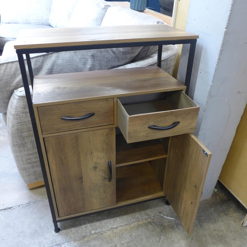 1548 - An Industrial style two door two drawer cabinet