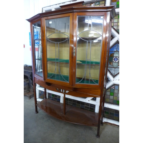 105 - An Art Nouvea mahogany side cabinet