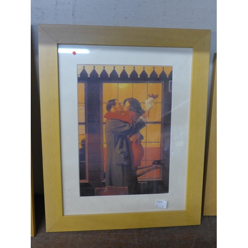 268 - Four Jack Vetriano prints, framed