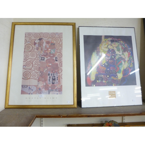 269 - Two Gustav Klimt prints, framed