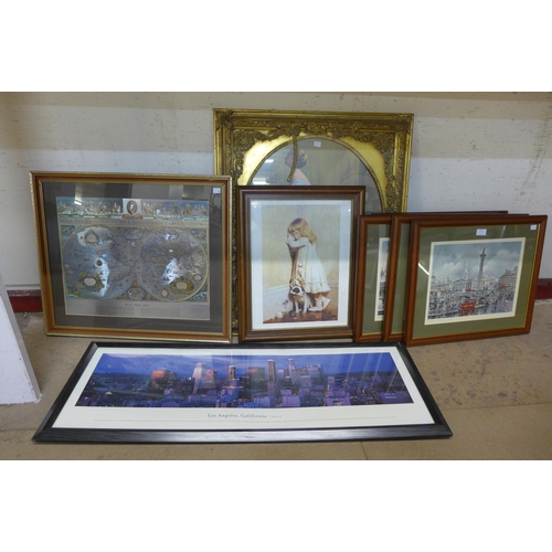 273 - A set of four Maurice Legendre prints, London, The Queen's Silver Jubilee, 1952-1977 and two other p... 