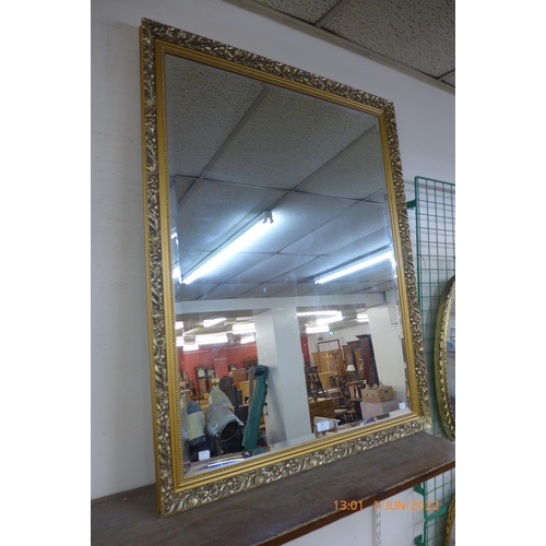 285 - A large gilt framed mirror