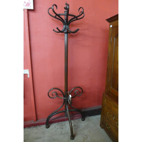 3 - An early 20th Century beech bentwood coatstand