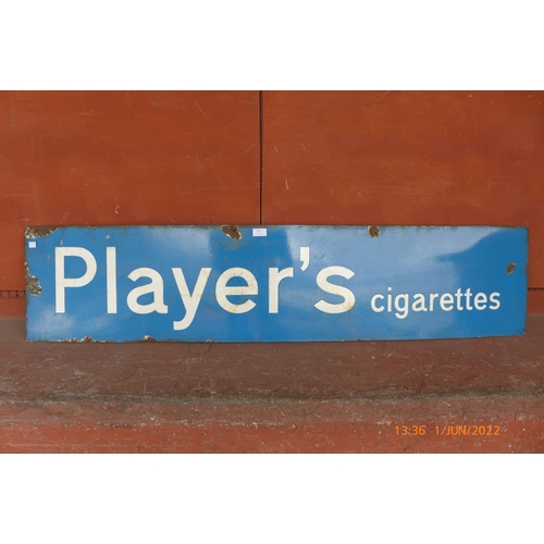 315 - An enamelled Players' Cigarettes advertising sign