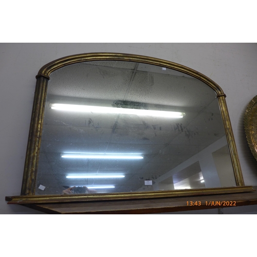 320 - A gilt framed overmantel mirror