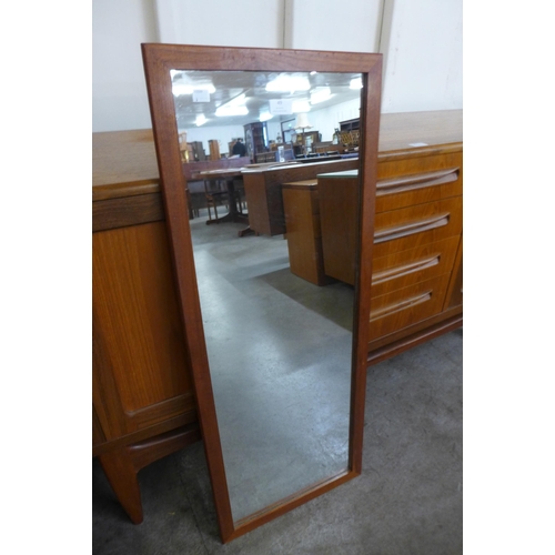 49 - A teak framed mirror