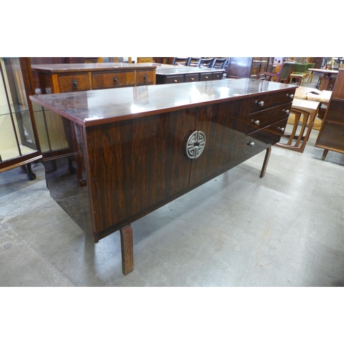 55 - A simulated rosewood sideboard