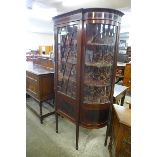 84 - An Edward VII inlaid mahogany side cabinet