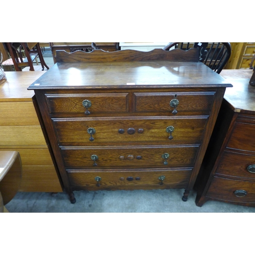 104 - An oak chest of drawers