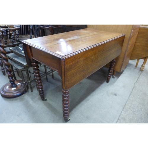 150 - A Victorian oak single drawer Pembroke table