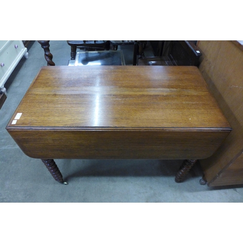 150 - A Victorian oak single drawer Pembroke table