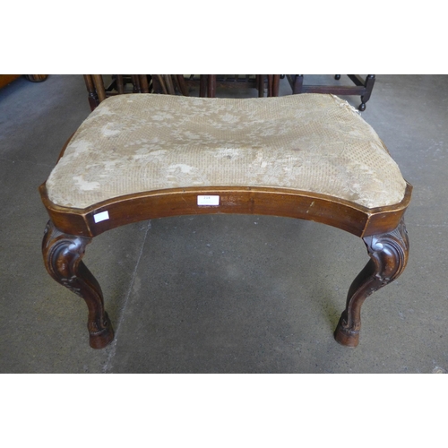 214 - A George I style walnut footstool