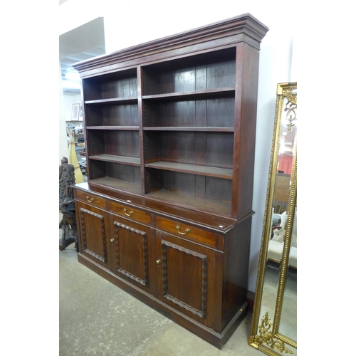 241 - A Victorian mahogany library bookcase