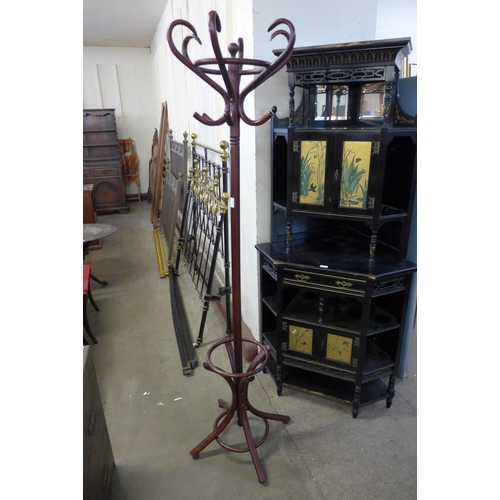 247 - A beech bentwood coatstand