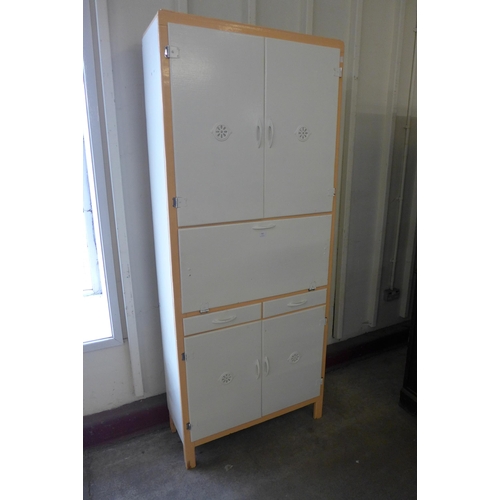 260 - A 1950's painted kitchen cabinet