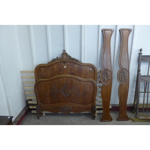 262 - A 19th Century French walnut double bed