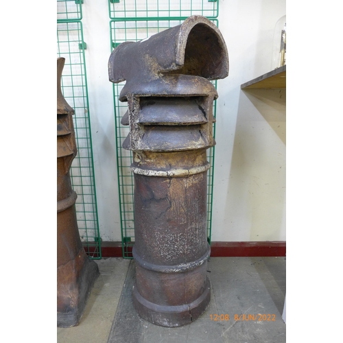 299 - A Victorian terracotta glazed chimney pot