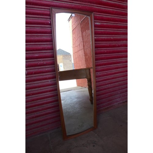 55H - A teak framed mirror