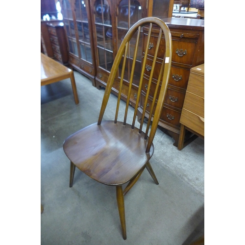 78 - A set of four Ercol Golden Dawn elm and beech Quaker chairs