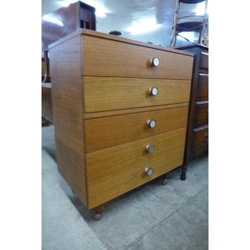 80 - A teak chest of drawers