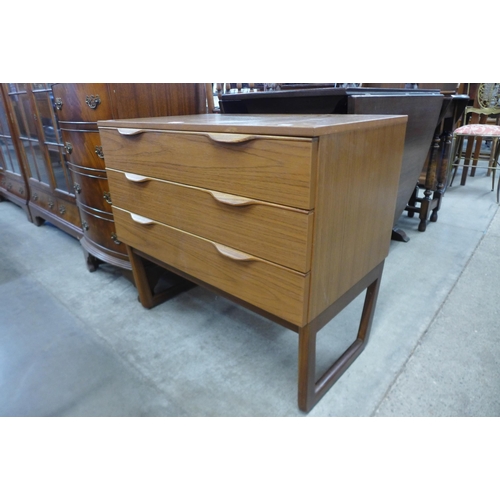 83 - A Europa teak chest of drawers