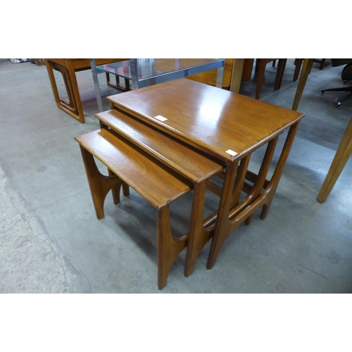 85 - A teak nest of tables