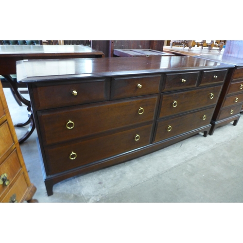 94 - A Stag Minstrel mahogany Captain's chest of drawers