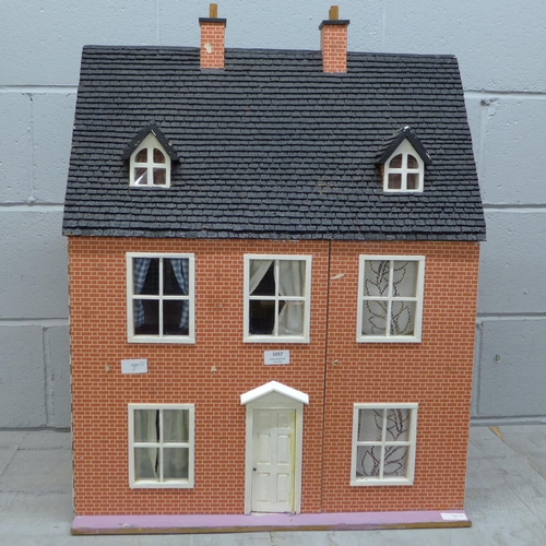 1057 - A 1970's/1980's wooden dolls house with electrics **PLEASE NOTE THIS LOT IS NOT ELIGIBLE FOR POSTING... 