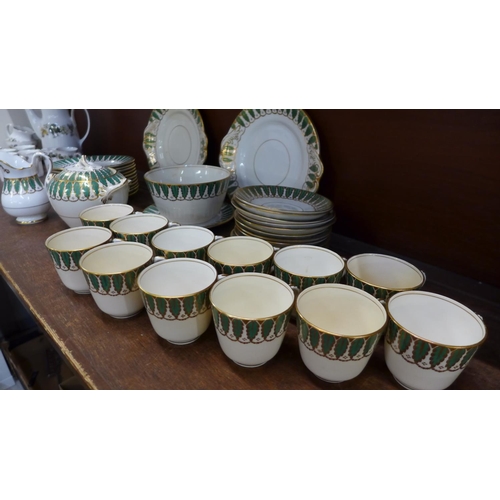 668 - A Royal Doulton Larchmont coffee set, including nine cups, nine saucers, a sugar bowl, milk jug and ... 