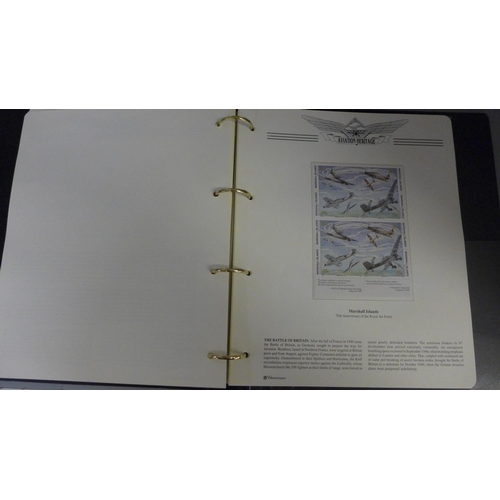 767 - Stamps - 'Aviation Heritage' Westminster collection of stamps and covers including 2no. signed (John... 