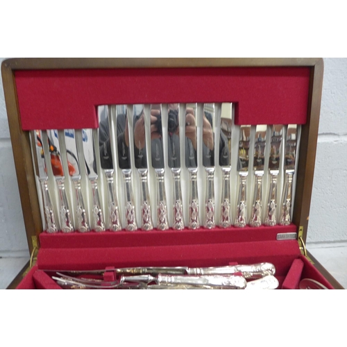 799 - A canteen of silver plated cutlery by John Turton