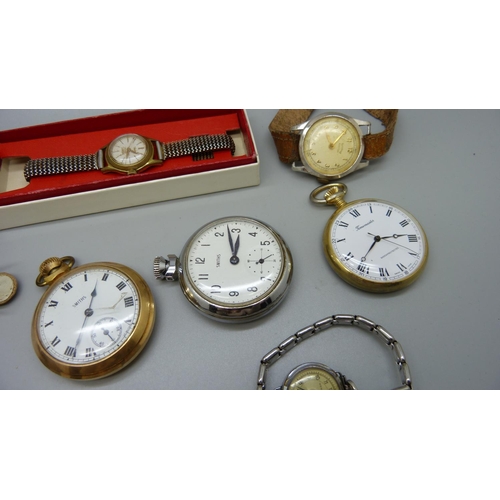 875 - Mechanical wristwatches and pocket watches, some a/f