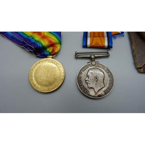 899 - A WWI death plaque to Samuel Maurice Wynne and two WWI medals to 2-17762 Pte. S.M. Wynne A.S.C.