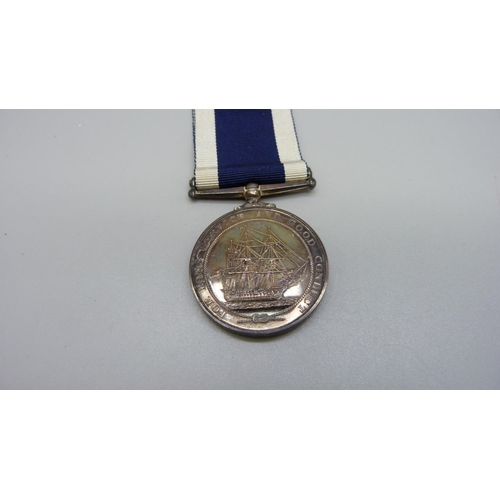 908 - A Queen Elizabeth II Naval Long Service and Good Conduct medal to FX 903701 E. McCulloch L.E.M (Air)... 