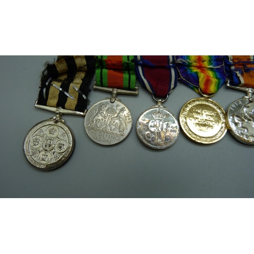 918 - A set of seven medals to 07202 L. Cpl. G.F. Chisnall