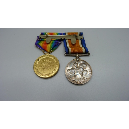 919 - A pair of WWI medals to DM2-169063 Pte. T.D. McGill A.S.C.