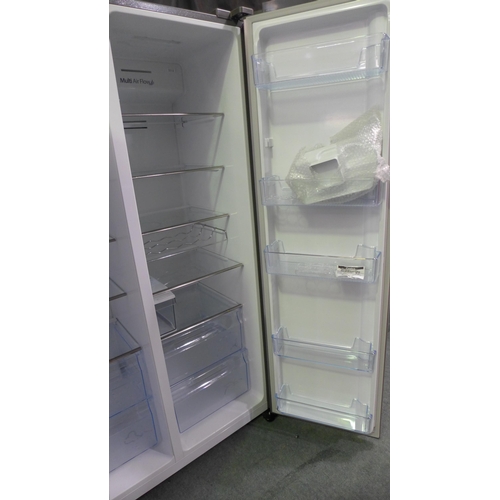 3033 - Hisense Side-By-Side Stainless Steel Fridge Freezer  (Model: RS694N4TZF) (4110-27)   Original RRP £7... 