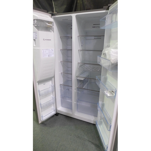 3033 - Hisense Side-By-Side Stainless Steel Fridge Freezer  (Model: RS694N4TZF) (4110-27)   Original RRP £7... 