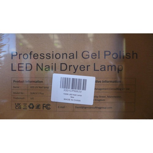 3138 - Six Professional gel polish LED Nail Dryer Lamps