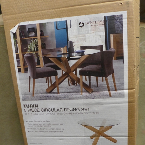 3175 - Bentley Designs Turin 5Pc Circular Dining Table Set   (4105-4) Original RRP £749.91+ Vat* This lot i... 