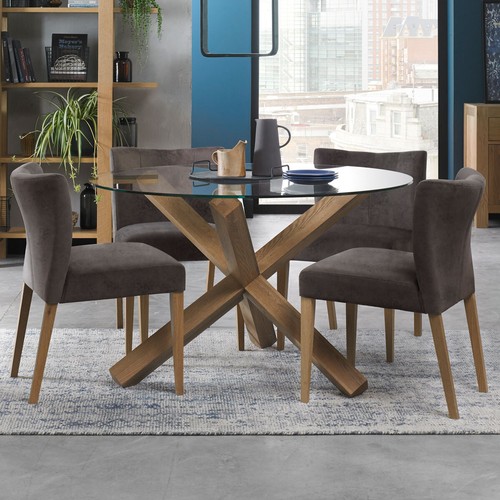 3175 - Bentley Designs Turin 5Pc Circular Dining Table Set   (4105-4) Original RRP £749.91+ Vat* This lot i... 