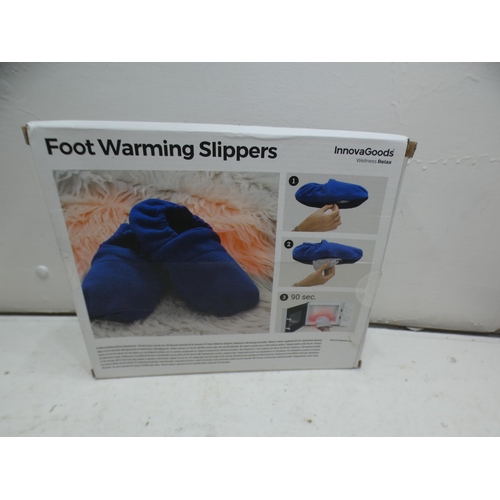 2239 - 3 Boxed & unused Innovagoods foot warming slippers * this lot is subject to VAT