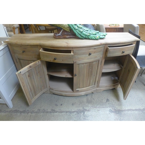 1575 - A Willis and Gambier washed pine four door and four drawer large sideboard