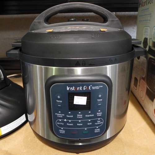 3015 - Instant Pot Gourmet Crisp with Airfryer Function Original RRP £129.99 + vat(251-211)    * This lot i... 