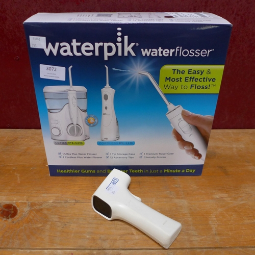 3072 - Waterpik Water Flosser and Dr. Talbot's Non-Contact Thermometer -   (251-197/218)    * This lot is s... 