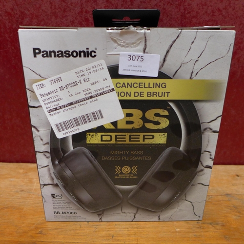 3075 - Panasonic noise cancelling headphones - RB - M70013 ( 250A-804)  * This lot is subject to vat