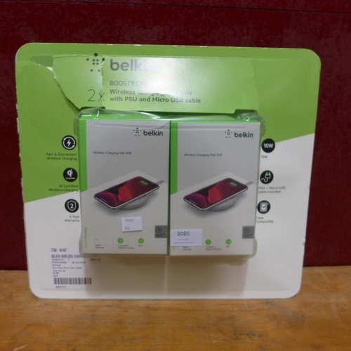 3085 - Belkin Wireless Charging Pads 10W 2Pk   (253-78)  * This lot is subject to vat